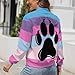 Transgender Furry Pride Flag Women's Zippered Jacket Long Sleeve Outwear Sweatshirts Jackets Fashion Fall Outfits S