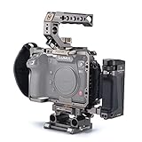 (Tilta Gray) Tilta TA-T38-C-G Camera Cage Cámara Jaula para Tiltaing Panasonic LUMIX S1 S1R S1H S Series Rig (S Series Kit C)
