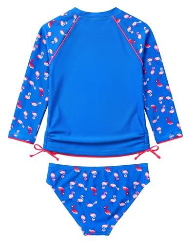 Image of weVSwe Girls Rash Guard Set 2-Piece UPF 50+ Sun Protection Swimsuit 2T-14 Years