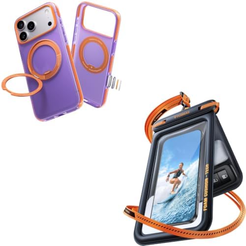 TORRAS Save More When You Bundle: Get Both a Black Waterproof Phone Pouch and an Colorblock Stand Case for Less image 5