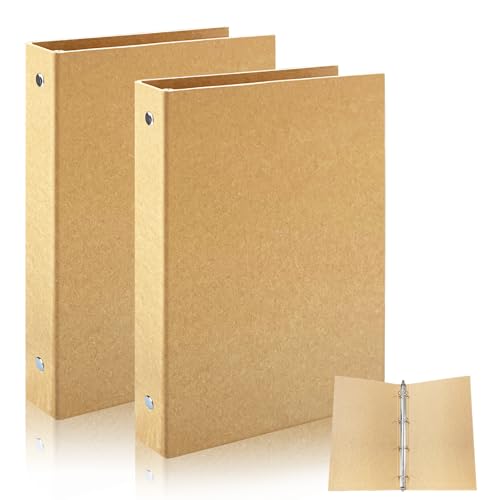 Jiaoshou Pan 2 Piezas Archivador 4 Anillas, Carpeta anillas A4,