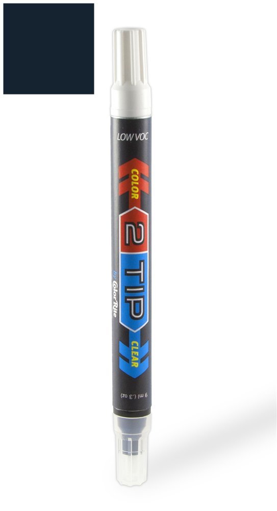 ColorRite 2Tip for Porsche Boxster Automotive Touch-up Paint - Midnight Blue Metallic Clearcoat 39C/F8 - Color-and-Clearcoat Package