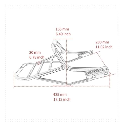 Planche étagère ensemble moto support arrière bagages Bonneville Speedmaster