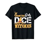 Disfraz de fiesta de Halloween para lanzar las brujas: una ropa para una bruja de Halloween que ama la fiesta de Halloween y los dados de Halloween.