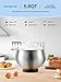 Stand Mixer FOHERE, 5.8 QT Stainless Steel Mixer with Dough Hook, Mixing Beater, Wire Whip, Dishwasher-safe, 6+P Speeds Tilt-Head Kitchen Dough Mixers for Cake, Electric Home Cooking Kitchen Mixer