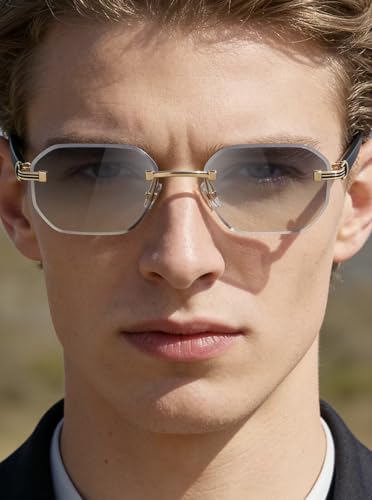 Image of Photochromic Glasses for Men&Women UV400 Clear to Dark Light-Adjusting Lenses Unisex Fotocromatic Glasses(3050)