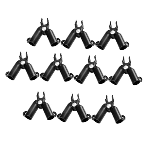 FUNOMOCYA 10個調節可能プラスチック園芸支柱コネクタ 対応 耐久性に優れトマト キュウリなど多用途用ガーデンジョイントクリップ