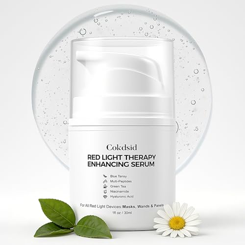 Red Light Therapy Activation Serum for Face Firming & Hydrating Facial Serum for LED Red Light Devices and Microcurrent Facial Device Anti-Aging Green Tea Serum with Niacinamide Multi Peptides