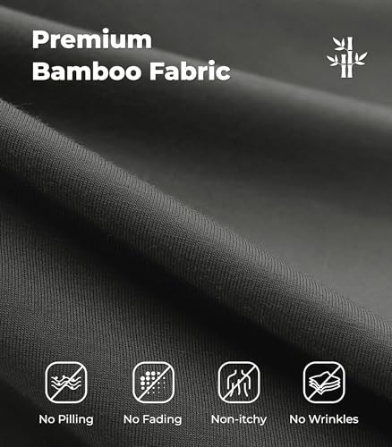Image of NACHILA Women's Bamboo Viscose Pajama Sets Summer Cooling Short Sleeve Capri Soft Pjs Night Sweats Moisture Wicking Sleepwear