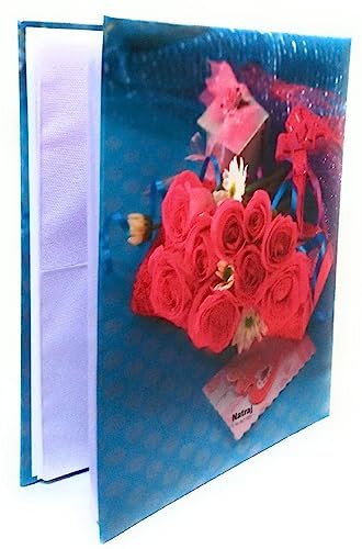 Image of Natraj Series Photo Album with Extra Clear PVC Film 200 Photos (Photo Size Supported: 4x6 Inches, Multicolour) (Design 7)