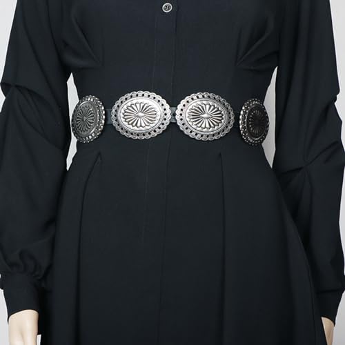 National Carved Floral Buckle Waist Belt PU Adjustable Belt Hot Girl Women Waist Belt For Coat Skirts Jeans Western S3