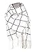 DAZCOS Plaid Scarfs Winter Warm Unisex Soft Black Striped Anime Natsu Scarfs (Ivory)