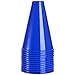 Hedume 12 Pack Cheer Megaphone, Plastic Blue Megaphone Party Accessory for Sports Cheers, Sports Match Game, Director Prop, Party Favors, Party Noisemaker, Outdoor Activities Cheerleading