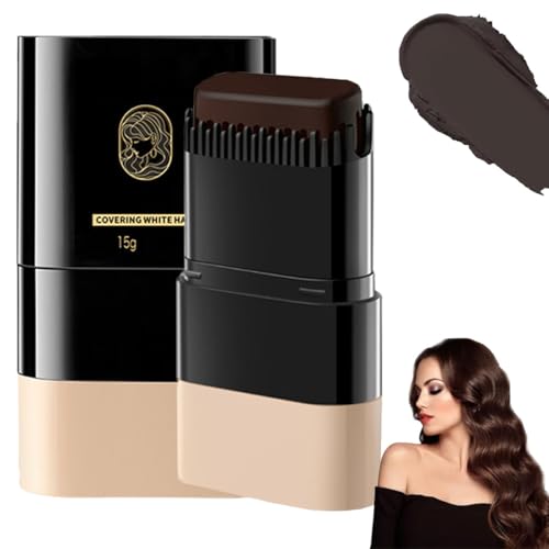 2-in-1 Hair Color Stick & Comb,Safe and Convenient Comb Hair Dye,Waterproof,Sweat-Proof Instant Root Touch Up for Gray Hair,Quic