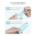 TECKNET Rechargeable Personal Safety Alarm for Women, 130dB Self Defense Keychain Alarm with SOS Strobe Light, Low Battery Notice, Personal Alarm Loud Siren Safety Keychain for Girls Kids Elderly - Image 4