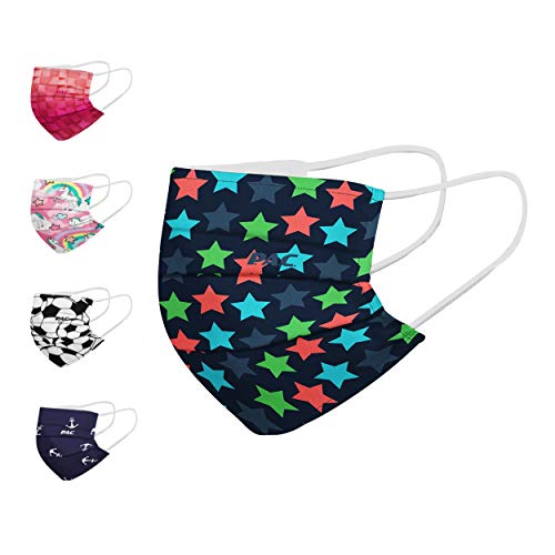 PAC-Kids-Premium-Community-Maske-Mund-Nasenmaske-Behelfsmaske-Alltagsmaske-Waschbar-bis-90-Einfach-aufziehen-Nasenbuegel-und-Filtertasche-OEKO-TEX-100-Wiederverwendbar