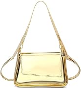 DKIIL NOIYB Silver Purse Evening Bag for Women Y2k Silver Purse Hobo Bag PU Leather Tote Handbag ...