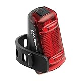 AXA Dwn Bremslicht hinten – Rückleuchte mit integriertem Bremslicht – Aufladen über USB – LED-Licht – einfach anzubringen – 7 Stunden Akkulaufzeit