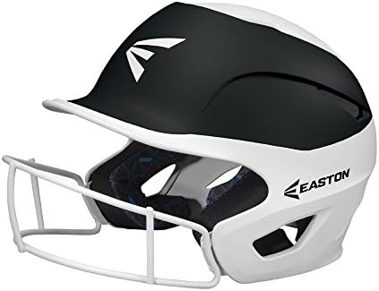 Easton PROWESS Softball Batting Helmet Matte Two-Tone with Mask Series, Multi-Density Impact Absorption Foam, High Impact Lightweight Shell, BioDRI Liner, Chin Strap