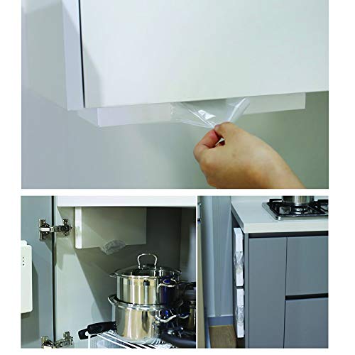 ELYPRO Druckverschlussbeutelspender Weiß - Küchenorganisation Für Sandwich Und Snack Beutel