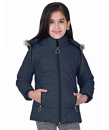 Image of Brazo Full Sleeve Solid Winter Wear Jacket for Girls