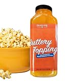 Franklin's Gourmet Popcorn Buttery Popcorn Topping - Kosher, Gluten Free, Vegan & Zero Trans Fat Popcorn Butter Topping - Popcorn Flavoring for Authentic Movie Theater Taste - 15 oz.