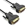 BENFEI Cable DVI a DVI, 5.9 ft DVI-D 24+1 Cable chapado en oro, soporte de enlace dual de alta resolución 2560×1600 para juegos, DVD, portátil, HDTV