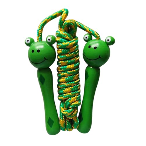 OFFSCH Cuerda de Saltar Ajustable para Jardín de Infantes Diseño Rana Material Duradero Cuerda para Saltar Fitness Ejercicio en Escuela Juguetes Deportivos Infantiles Color Aleatorio