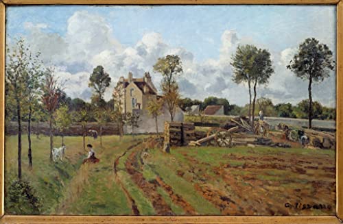Peinture de Camille Jacob Pissarro impression haut de gamme graffiti art mural de Louveciennes