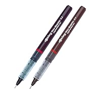 rOtring Tikky Graphic Fineliner Stifte-Set, 1904752, 0,20 mm und 1904753-0,3 mm, schwarze Tinte