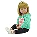 Produktbild iCradle 18Zoll 45cm Weiche Silikon Vinyl Realistische Reborn Babypuppen Mädchen Kleinkind Reborn Baby Doll Magnetisch Mund with Blonde Haare