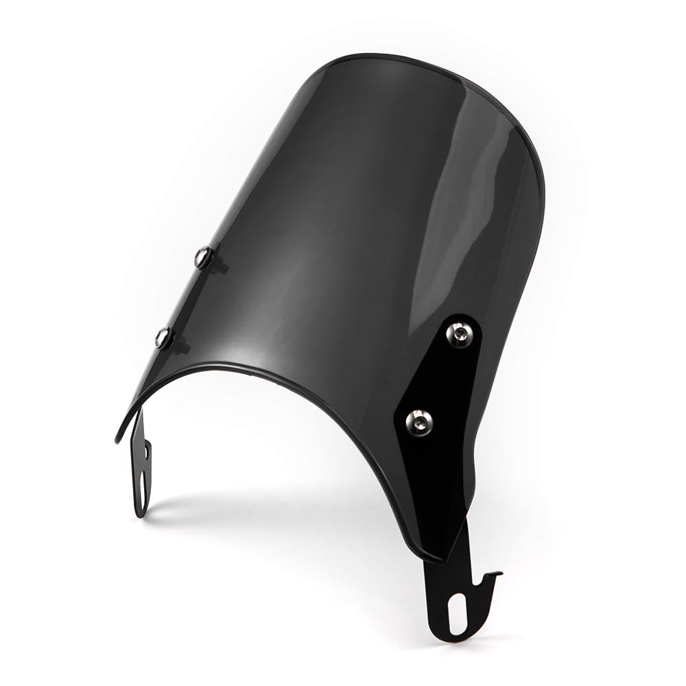 Déflecteur de Vent Moto Pare-Brise Universel Déflecteur de Vent pour Moto 5 '' - 7 '' Phares (Noir)