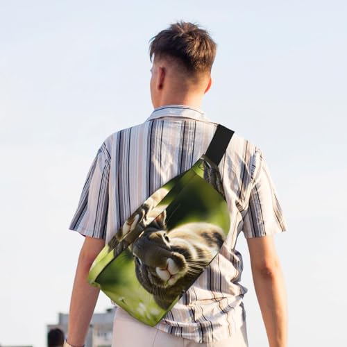 Sac banane de course à pied imprimé lapins, modèle léger et décontracté avec sangle réglable - 7