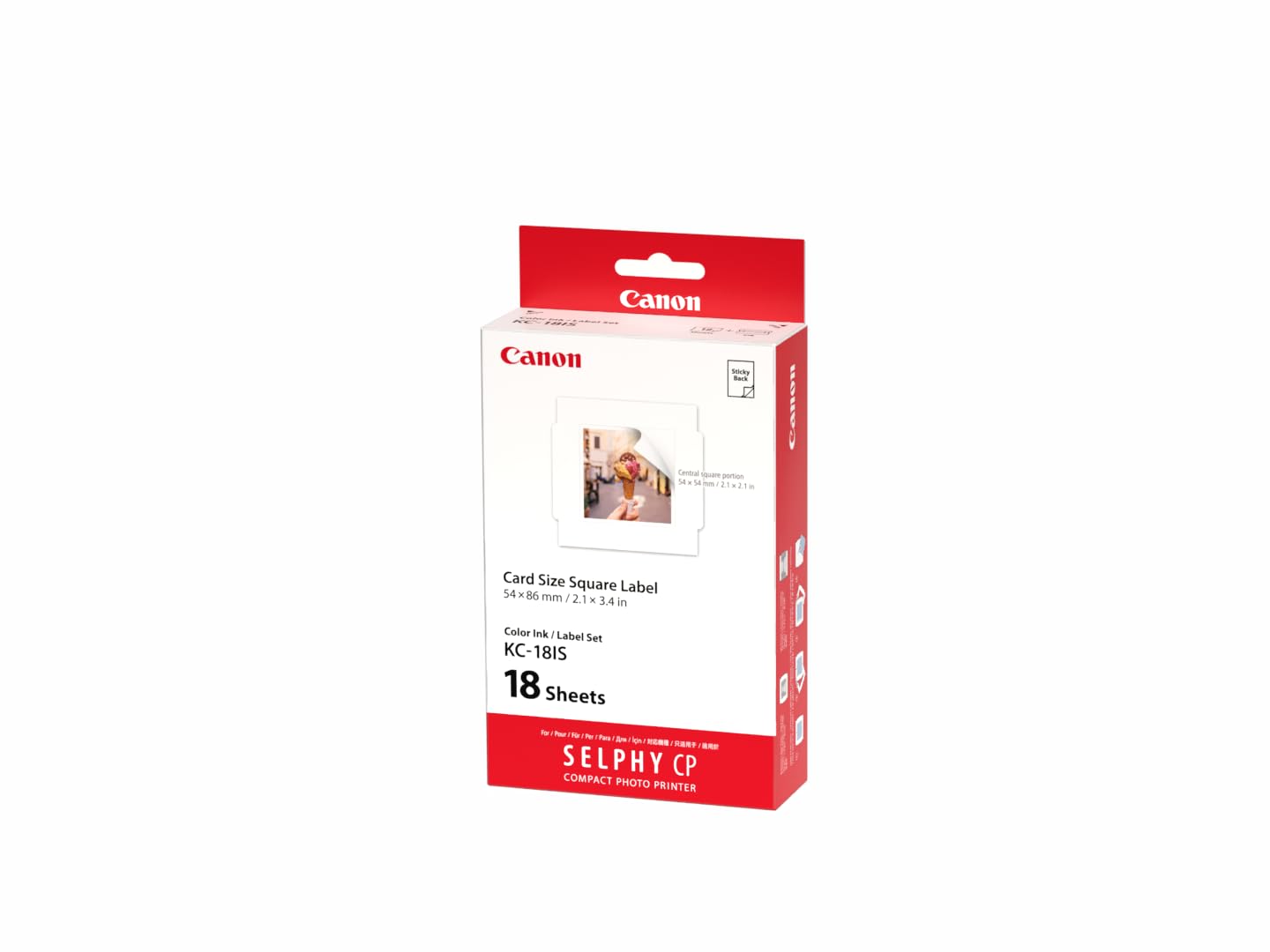 その他 CanonSELPHY Canon Selphy Ink and Square Label Set (7429B001) : CANON: Amazon