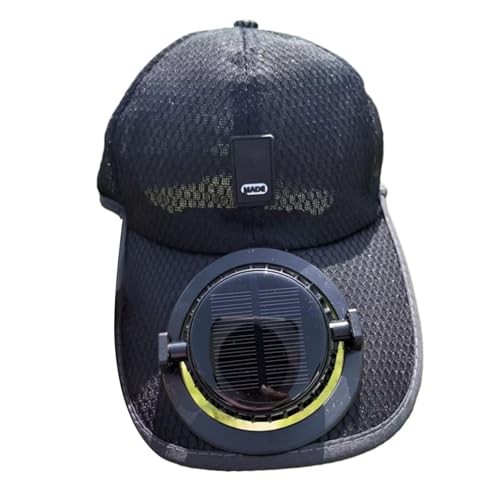 Chapeau ventilé homme anti-UV avec écran numérique pour rester au frais