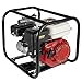 PBTERDTF 6,5PS Wasserpumpe Selbstansaugend Gartenpumpe Schmutzwasserpumpe 4 Takt Motor Benzin Wasserpumpe Förderleistung 36000l/h, 28m Förderhöhe, 2 Zoll Anschluss Seilzugstart für Bewässerung