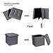 B FSOBEIIALEO Storage Ottoman Cube, Toy Chest Folding Footrest for Living Room Seat, 12.6