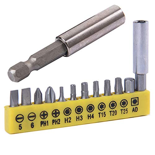 Magic&Shell 32PCS/Lot Electric Drill Power Tool Kit for DIY Repair PC Electrical - Stainless Steel Screwdriver Heads Socket with Flexible Extension Shaft