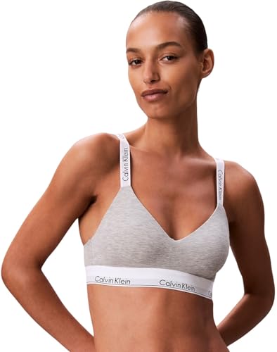 Calvin Klein Soutien Gorge Brassière Femme Lightly Lined Basque Élastique Heather