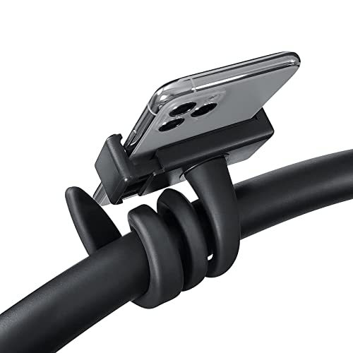 Image of liuliuby Stroller Phone Holder Accessory - Universal Stroller Accessories for Parent, Baby & Toddler – Phone Clamp with Non-Slip Silicon Arm Grip for Belly/Hand Bars, Frames, Shopping Carts