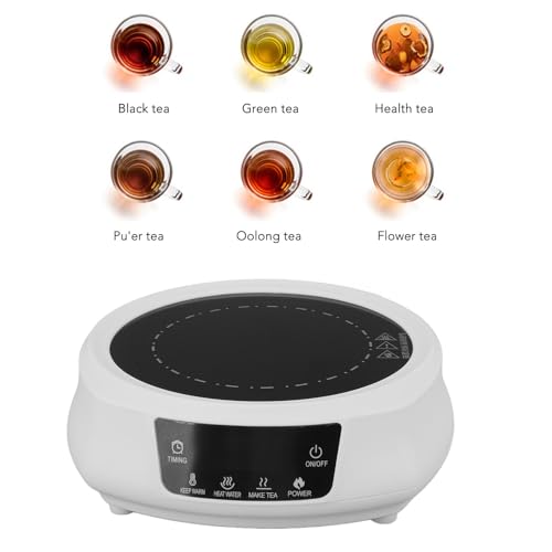 Tetera eléctrica mini cerámica 800W con 8 niveles pot miniatura 4