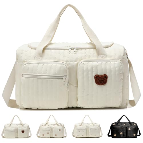 YOUYIKE Sac Langer Maternité Grande, Sac pour l'hôpital, Change Bebe Mommy Bag Matelassé, pour...