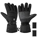 Heated Gloves for Men and Women Rechargeable Waterproof Ski Full Finger Electric Heating Glove for Winter Outdoor