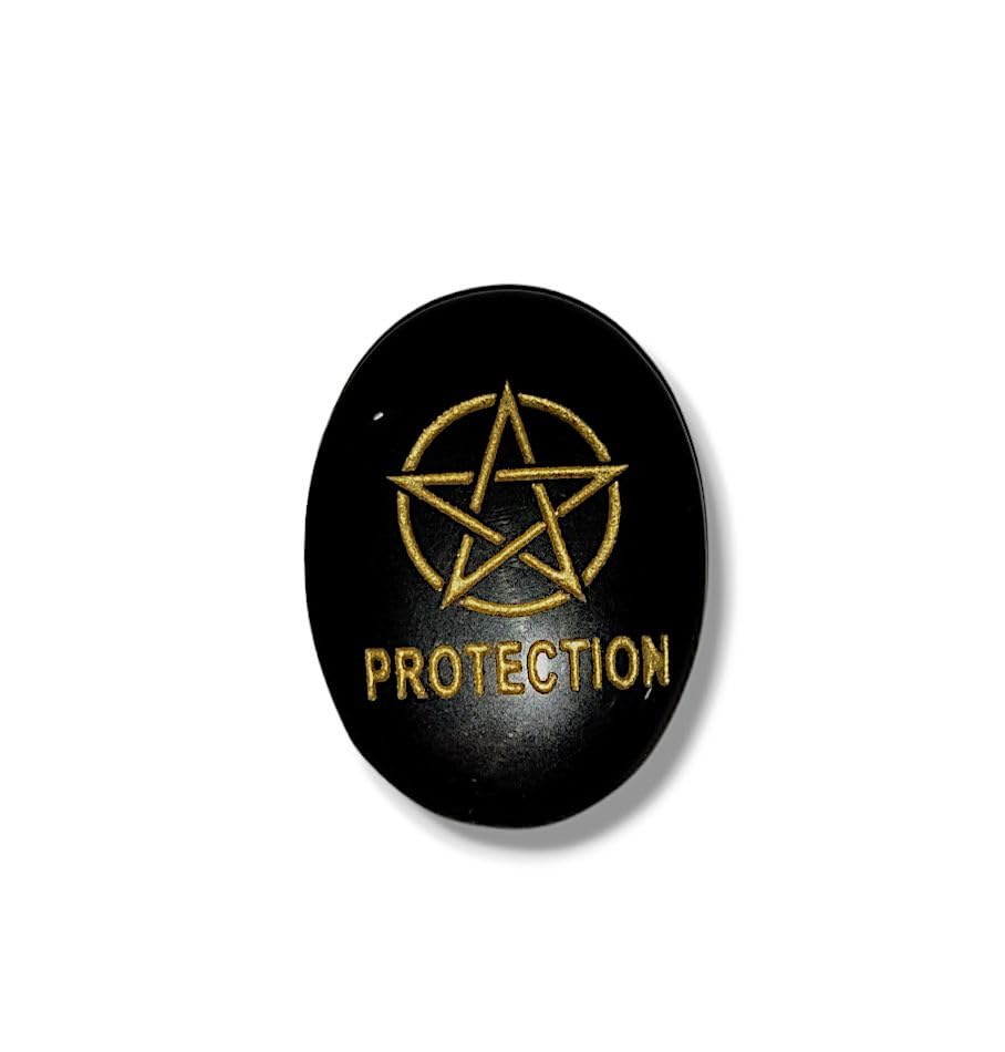 BLACK TOURMALINE PROTECTION ZIBU COIN BY TEJAS GEMSTONE WORLD-image-19