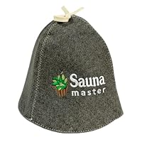 GMMH Einzigartiger Saunahut aus Wollfilz, Sauna Master 510-137, Saunamütze mit witzigen Motiven für Damen und Herren, Filz Kopfschutz Saunakappe Filzkappe Mütze Filzhut Kappe, Finnische