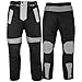 Produktbild German Wear Herren Motorradhose Textilien Motorrad Hose Kombihose Schwarz-Grau, Größe:60
