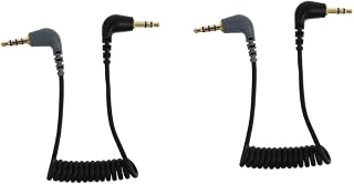 NUSITOU 2 Pcs Audio Conversion Cable Portable Mic Guitar Adapter Right Angle Guitar Cable 3. 5mm Audio Cable Guitar Connecting Cable Portable Audio Cable Microphone Cable Adapter Video