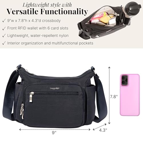 Image of Baggallini womens Crosstown Hobo Crossbody