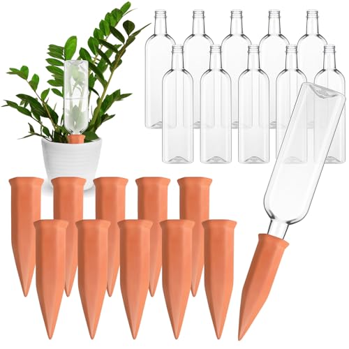 Dandat 20 Pcs Self-Watering Stakes with 1000 ml Bottles