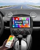 Hikity Autoradio per Mazda 2 2007-2014 con Wireless CarPlay Android Auto